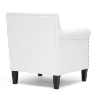 Baxton Studio Fba_Bbt5114-White-Cc Armchair, 29 X 29 X 3225