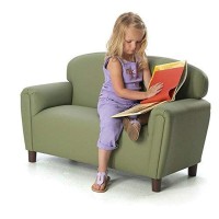 Brand New World Furniture Fp2S100 Brand New World Preschool Enviro-Child Upholstery Sofa, Sage