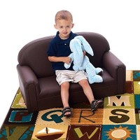 Brand New World Furniture Fi2C100 Brand New World Toddler Enviro-Child Upholstery Sofa, Chocolate
