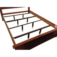 Glideaway Heavy Duty Adjustable Steel Metal Bed Frame Support Mattress Cross Bars With 12 Adjustable No Slip Feet, King (4 Piece)