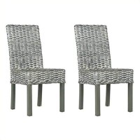 Safavieh Safavieh Home Collection Wheatley Wash Dining Chair, Set Of 2, Grey/White