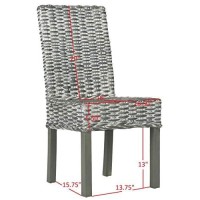 Safavieh Safavieh Home Collection Wheatley Wash Dining Chair, Set Of 2, Grey/White