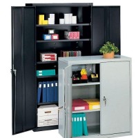 Hon Steel Storage Cabinets-Storage Cabinet, 5 Shelves, 36X18-1/4X71-3/4, Light Gray