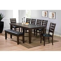 Acme Urbana Rectangular Wooden Extendable Dining Table In Espresso