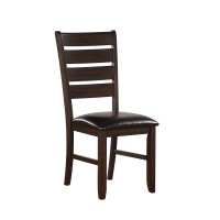 Acme Urbana Faux Leather Upholstered Dining Side Chair In Espresso Set Of 2