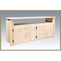 Montana Woodworks Homestead Collection Television Stand Clear Lacquer Finish