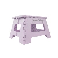 Ultra-Slim Step Stool - Heavy Duty: Folds 2 Wide In Lilac By Inspired Living