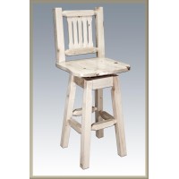 Montana Woodworks Barstool With Back And Swivel