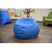 Children'S Factory 26 Kids Bean Bag Chairs, Flexible Seating Classroom Furniture, Beanbag Ideal For Boy/Girl Toddler Daycare Or Playroom, Deep Water (Cf610-035)