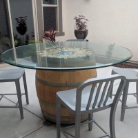36 Inch Round Glass Table Top 3/8 Thick Tempered Beveled Edge By Fab Glass And Mirror