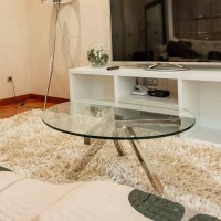 Fab Glass And Mirror 42 Inch Round 1/2 Inch Thick Tempered Flat Polished Edge Glass Table Top, 42 Inch, Clear