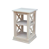 International Concepts Hampton Accent Table With Shelves