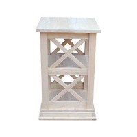 International Concepts Hampton Accent Table With Shelves