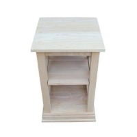 International Concepts Hampton Accent Table With Shelves