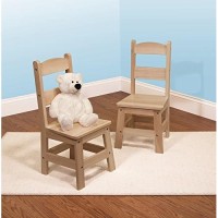 Melissa & Doug Wooden Chairs, Set Of 2 - Blonde Furniture For Playroom - Kids Wooden Chairs, Childrens Wooden Playroom Furniture