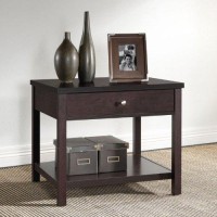 Baxton Studio Nashua Modern Accent Table And Nightstand, Brown