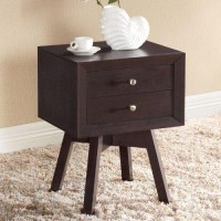 Baxton Studio Warwick Modern Accent Table And Nightstand, Brown