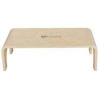 Earthlite Wooden Step Stool - 4 High, Large Surface, Strong & Stable Bed Step, Foot Stool, Massage Step-Up