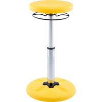 Kore Kids Adjustable Height Tall Wobble Chair - Flexible Seating Stool For Classroom, Elementary School, Add/Adhd - Assembled In The Usa, Yellow (16.5In-24In)