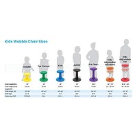 Kore Design Kore Kor2117 (16.5?-24?) Kids Adjustable Tall Wobble Chair, Dark Blue
