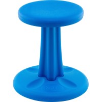 Kore Kids Wobble Chair - Flexible Seating Stool For Classroom & Elementary School, Add/Adhd - Made In The Usa - Age 6-7, Grade 1-2, Blue (14In)