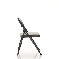 Cosco Vinyl Folding Chair, 4 Pack, Black