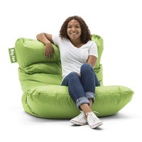 Big Joe Roma Bean Bag Chair, Spicy Lime Smartmax, Durable Polyester Nylon Blend, 3 Feet