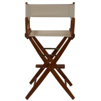 American Trails Extra-Wide Premium 30 Director'S Chair Mission Oak Frame Natural Canvas, Bar Height