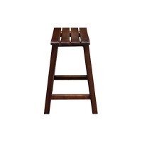 Ic International Concepts International Concepts Slat Seat, 18-Inch, Espresso,Brown Stool