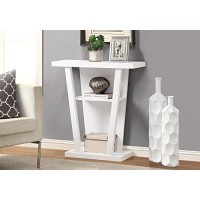 Monarch Specialties I Hall Console Accent Table, 32, White