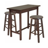 Sally 3-Pc Breakfast Table Set With 2 Square Leg Stools(D0102Hhm43G.)