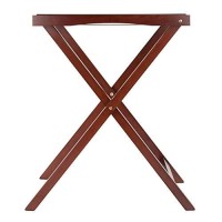Winsome Wood Devon Butler Tv Table With Serving Tray, Walnut