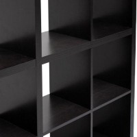 Baxton Studio Sunna Modern Cube Shelving Unit, Dark Brown