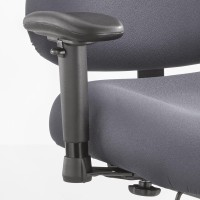 Safco Products 3591Bl Adjustable T-Pad Arm Set For Use With Optimus Big & Tall Chairs (Sold Separately), Black