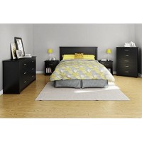 South Store Furniture Fusion 6-Drawer Double Dresser Pure Black