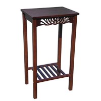 D-Art Tall Telephone End Table - In Mahogany Wood
