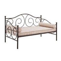 Dhp Victoria Daybed, Twin Size Metal Frame, Multi-Functional Furniture, Bronze
