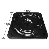 10.25 Square Swivel Replacement For Recliner Chair Or Furniture - Ball Bearing Swivel Plate Mechanism - Flat - S1235-1