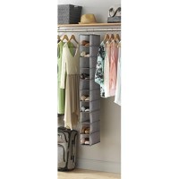 Whitmor Hanging Shoe Shelves - Crosshatch Gray