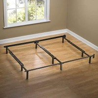Zinus Michelle Compack Adjustable Steel Bed Frame, For Box Spring And Mattress Set, Fits Full To King