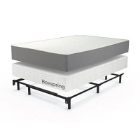 Zinus Michelle Compack Adjustable Steel Bed Frame, For Box Spring And Mattress Set, Fits Full To King