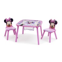 Delta Children Disney Minnie Mouse Storage Table And Chairs Set