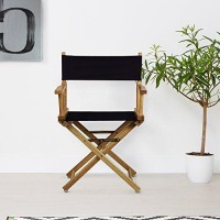Casual Home 18 Directors Chair Natural Frame With Navy Canvas