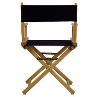 Casual Home 18 Directors Chair Natural Frame With Navy Canvas