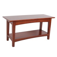 Alaterre Shaker Cottage Bench, Cherry