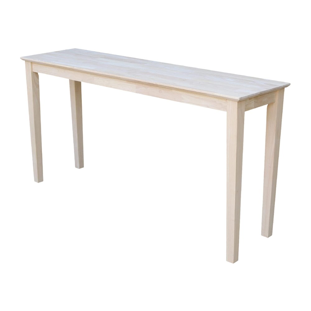 Ic International Concepts Console Table, 60 In, Unfinished