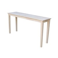 Ic International Concepts Console Table, 60 In, Unfinished