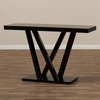 Baxton Studio Everdon Modern Sofa Table, Dark Brown