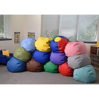 Children'S Factory, Cf610-076, 26 Go2 Bean Bag, Sky, Kids Flexible Seating For Reading Nook, Daycare, Playroom, Classroom, And Homeschool Furniture