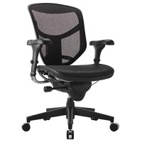 Workpro?Quantum 9000 Series Ergonomic Mid-Back Mesh/Mesh Chair, Black